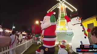 Christmas eve with his hot Asian teen girlfriend was such a blast